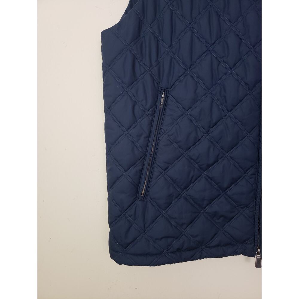 Brooks Brothers Vest Men XL Blue Thermore Quilted Jacket Insulated Full Zip - Picture 3 of 10